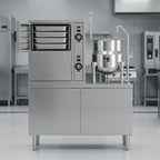 Thumbnail image #4 for Crown SCX-2-10 Two Compartment Full-Size Steam Coil Convection Steamer with 10 Gallon Kettle
