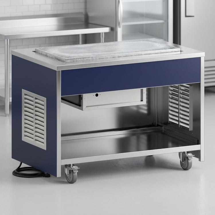Product image #4 for Atlas Metal INFRF-4 Mobile Refrigeration Frost Top Unit, 64"W