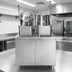 Thumbnail image #4 for Crown DMT-6-6 Direct Steam Kettle with (2) 6 Gallon Tilting Kettles on 36-Inch Cabinet Base