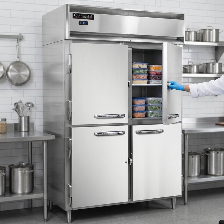 Product image #4 for Continental Refrigerator D1FXSNSSHD Designer Line One-Section Extra-Wide Shallow Depth Reach-In Freezer