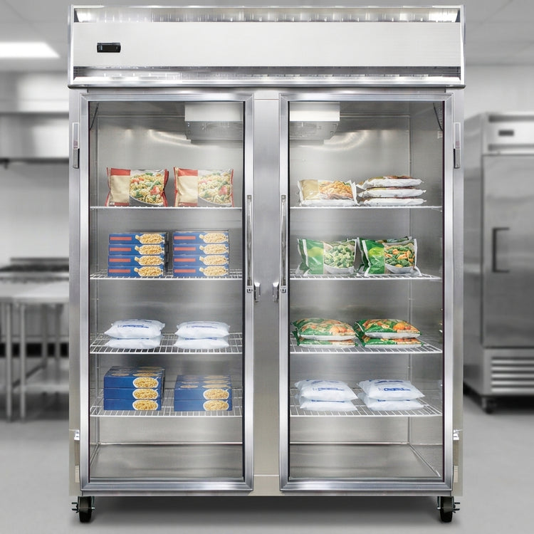 Product image #4 for Continental Refrigerator 2FENSAGD 57" Extra-Wide Two-Section Reach-In Glass Door Freezer