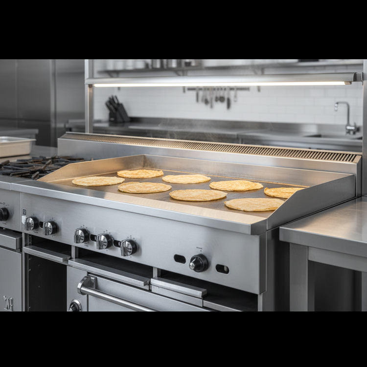 Product image #4 for Jade Bistro JBR-2-24G-36C 36" Gas Restaurant Range with (2) Open Burners, 24" Griddle, and Convection Oven