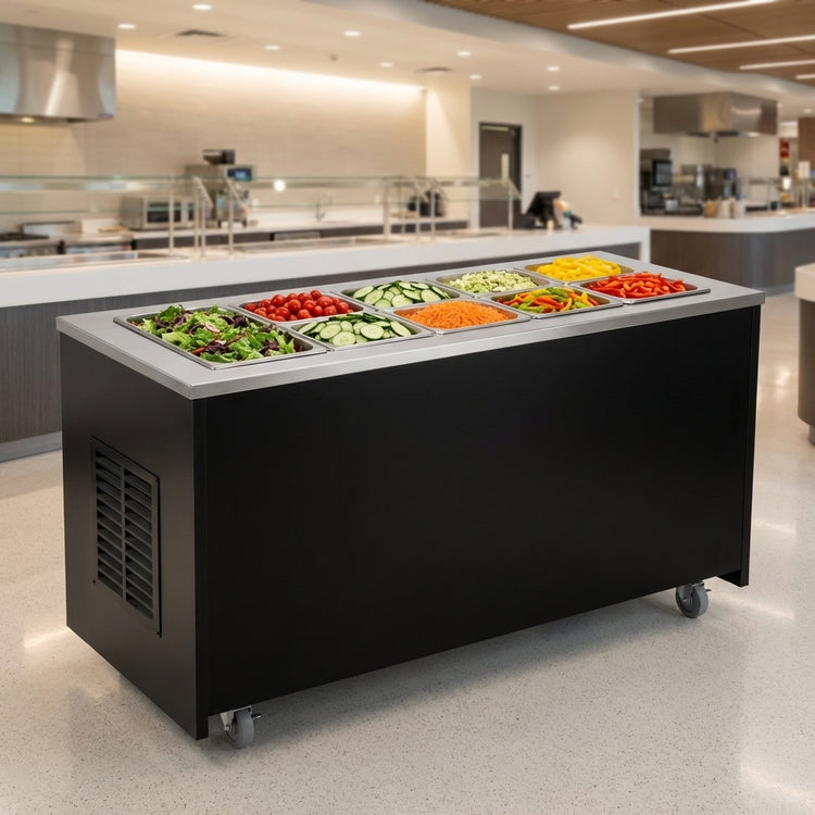 Product image #4 for Atlas Metal INFRM-6 91-1/2" Refrigerated Cold Food Unit with 6-Pan Capacity