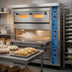 Thumbnail image #5 for American Baking Systems ABSGDO-802A Double Deck Full-Size Gas Deck Oven with Stone Hearth and Steam