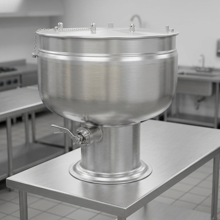 Product image #4 for Crown DP-80F 80 Gallon Direct Steam Full Jacketed Stationary Kettle