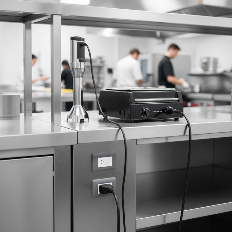 Product image #4 for Randell RCRBP-88.5 Modular Chef Service Counter Right Section with Breaker Panel, 88.5" Wide