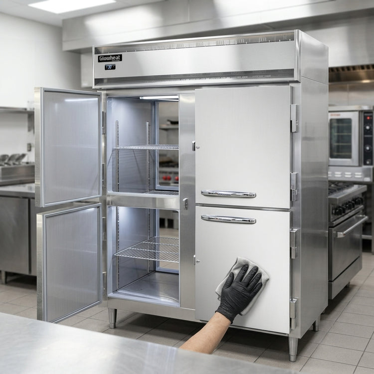 Product image #4 for Continental Refrigerator Designer Line DL2WE-SS-PT-HD Extra Wide Pass-Thru Two-Section Heated Holding Cabinet