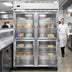 Thumbnail image #4 for Continental Refrigerator 2FSNSAGDHD Two-Section Shallow Depth Reach-in Display Freezer with Glass Half Doors