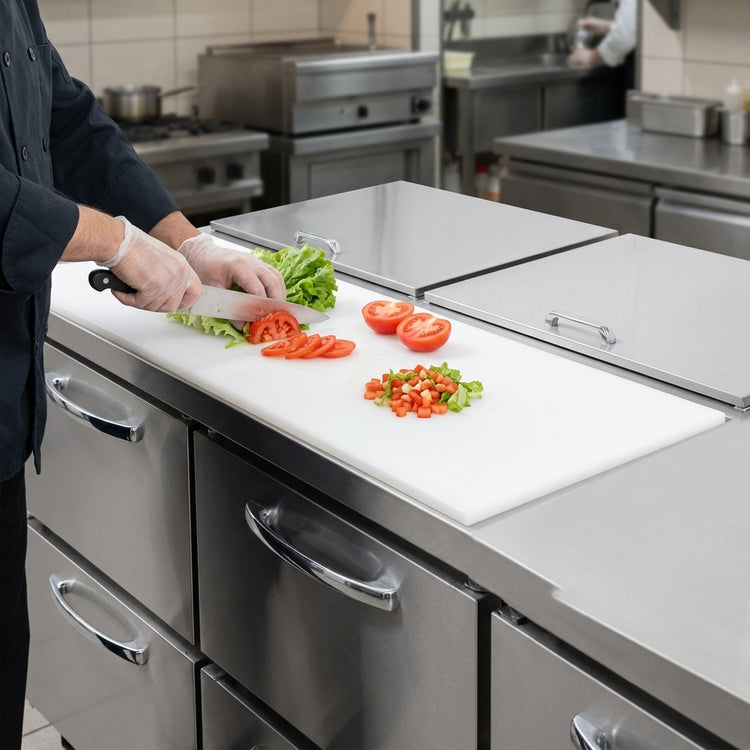 Product image #4 for Continental Refrigerator RA93N24M-D 93-Inch 3-Section Refrigerated Sandwich Prep Table