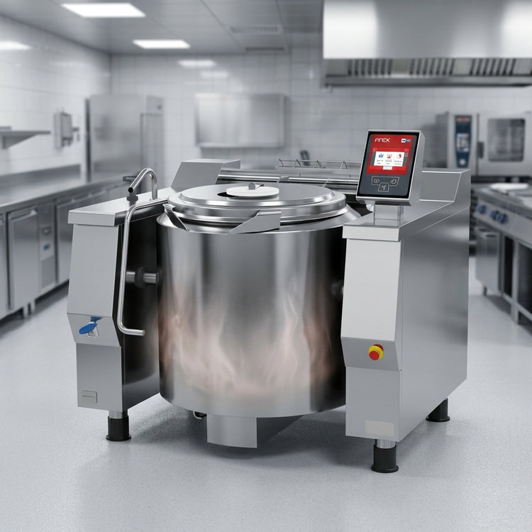 Product image #4 for Baskett Firex UPRIG122_V1 122 Gallon Gas Indirect Heat Tilting Kettle