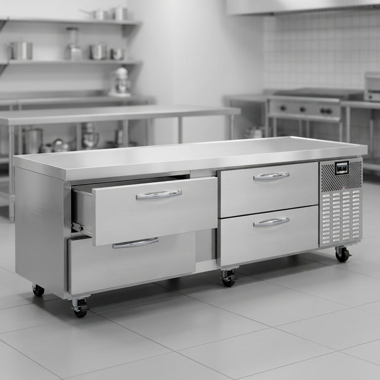 Product image #4 for Continental Refrigerator D84GFN Two-Section 84-Inch Freezer Griddle Stand with 4 Drawers
