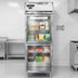 Thumbnail image #4 for Continental Refrigerator D1FESNSSGDHD Designer Line 1-Section Extra-Wide Shallow Depth Reach-In Display Freezer with Half Glass Doors