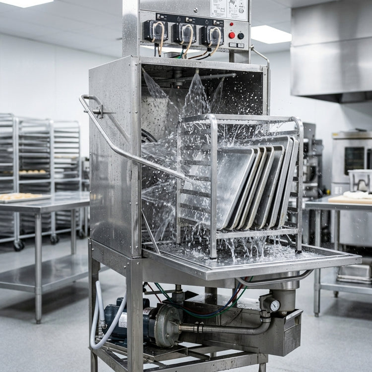 Product image #4 for American Dish Service AFB Low Temp Chemical Sanitizing Door-Type Bakery Dishmachine