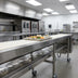 Thumbnail image #4 for Dinex DXIESFB16 16-Foot Fabric Belt Tray Make-Up Conveyor