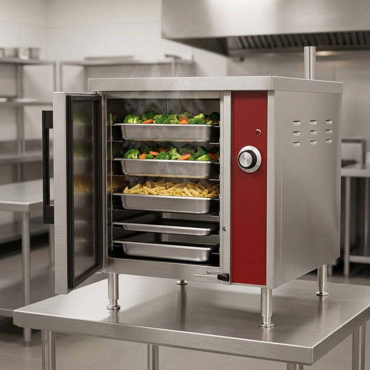 Product image #4 for Crown EPX-5 Countertop Boilerless Electric Steamer - 5 Pan Capacity