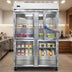 Thumbnail image #4 for Continental Refrigerator 2FSNGDHD Two-Section Display Freezer with Glass Half Doors