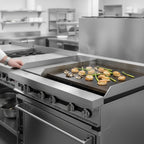 Thumbnail image #4 for Jade Range (Middleby) Titan JTRH-24IP-2-36C 36-Inch Natural Gas Range with 2 Open Burners, 24-Inch Plancha, and Convection Oven