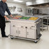 Thumbnail image #4 for Dinex ServeXpress DXPDME5PTSBH Mobile Electric 5-Well Hot Food Counter