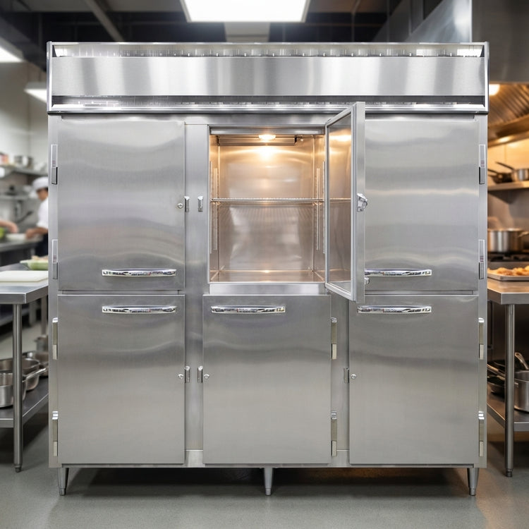 Product image #4 for Continental Refrigerator Designer Line DL3W-SS-HD Three-Section Heated Holding Cabinet