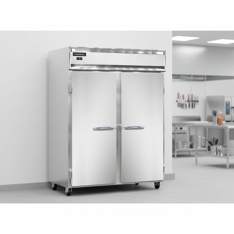Product image #4 for Continental Refrigerator 3FESNSA Three-Section Extra-Wide Shallow Depth Reach-In Freezer