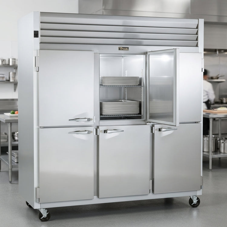Product image #4 for Traulsen Dealer's Choice G3100- Three-Section Reach-In Freezer with Half-Height Solid Doors