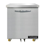Thumbnail image #1 for Continental Refrigerator Designer Line D27N-U Undercounter Refrigerator, 27" Wide, One-Section, Solid Door, Stainless Steel