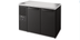 Thumbnail image #6 for True Premier Bar Two-Section 48-Inch Refrigerated Back Bar Cooler with Solid Hinged Locking Doors and Stainless Steel Top