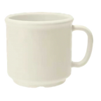 Thumbnail image #1 for G.E.T. Diamond Ivory S-12-IV . . 12 oz Ivory SAN Plastic Mug Dozen Case of 2 Dozen