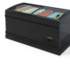 Thumbnail image #1 for Hussmann Evolve BNKR1940A Commercial Chest Freezer, 77-5/8 in W, 2 Sliding Glass Lids, Self-Contained Refrigeration