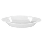 Thumbnail image #1 for Vertex China Market Buffet WRO-8-P Welsh Rarebit & Gratin Dish, 8 oz, Oval, Eared, Rolled-Edge White China Case of 3 Dozen