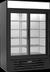 Thumbnail image #5 for Beverage-Air MarketMax Two-Section Reach-In Sliding Glass Door Merchandiser Refrigerator, 46.15 Cu. Ft., Bottom-Mount, Black