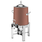 Thumbnail image #1 for Eastern Tabletop Pillard 3143CP Squared Stainless Steel Coffee Urn, 3 Gallon, Sterno or Electric Heat, with Legs
