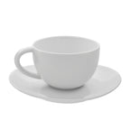 Thumbnail image #1 for Ten Strawberry Street Royal White RVL0009 China Cup and Saucer Set, 10 oz., Oval Case of 24