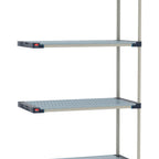 Thumbnail image #1 for Metro MetroMax 4 M4-1824GF-86-A4 4-Tier Add-On Polymer Shelving Unit, 18"D x 24"W x 86"H