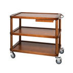 Thumbnail image #1 for Global Tableware Collective Roma ZEPE37030030N Service Cart, Walnut, Mixed Materials