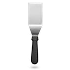 Thumbnail image #2 for New Star Foodservice Inc. 36152 Griddle Scraper/Turner, 4-7/8" x 3" Stainless Steel Blade, Plastic Handle Case of 72