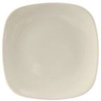 Thumbnail image #1 for Tuxton China DuraTux®© BEH-110C Square Ceramic Plate, 11-1/8", Rolled Edge, American White/Eggshell 1 Dozen