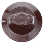 Thumbnail image #1 for AllPoints Foodservice Parts & Supplies Mavrik 221643 Burner Valve Knob, Dark Maroon, .240" D-Stem Mount, Horizontal Grip
