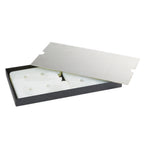 Thumbnail image #1 for Cal-Mil Madera 22071 Rectangular Cold Concept Plate Set, 16-3/4" x 8-3/4", with Base, 2 Cold Packs, No Lid