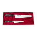 Thumbnail image #1 for Korin Inc HMI-4402 2-Piece Gyutou and Petty Knife Set, 8-1/4" and 4-3/4", Right-Handed 70/30 Bevel