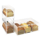 Thumbnail image #1 for Cal-Mil Classic 1204-12 3-Tier Acrylic Bread Display Box with 3 Polycarbonate Drawers, 7"W x 12"D x 20"H