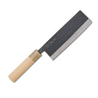 Thumbnail image #1 for Korin Inc Masamoto HMA-SKWNA-165 Nakiri Knife, 6-2/5" Forged White Carbon Steel & Soft Iron Blade, Magnolia Wood Handle