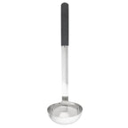 Thumbnail image #1 for TableCraft Products AM5316BK 6 oz 18-8 Stainless Steel Ladle with Black Handle, Antimicrobial, Dishwasher Safe Case of 6