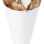 Thumbnail image #1 for JB Prince Comatec R903 L Snack Cone, 2-1/2" Diameter x 4-3/4"H, Cardboard, White