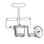 Thumbnail image #1 for Alegacy Foodservice Products MJ6TS Stainless Steel Condiment Jar Top Case of 12