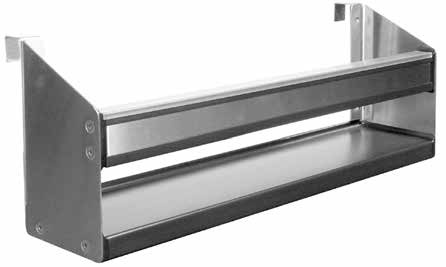 Product image #5 for Glastender 24-Inch Clip-On Single Speed Rail with Lift-Off Liquor ID Cover