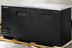 Thumbnail image #5 for True Two-Section 2-Door Back Bar Cooler with Stainless Steel Top, Self-Contained Side-Mounted Refrigeration, 69-1/8 Inch Wide