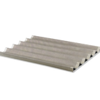 Thumbnail image #1 for Alegacy Foodservice Products B5017 4-Compartment Glazed Aluminum French Perforated Baguette Pan Case of 12