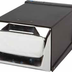 Thumbnail image #4 for CFS Brands H3001BKC Countertop Fullfold Napkin Dispenser, One-at-a-Time, Chrome Faceplate, 300 Capacity