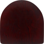 Thumbnail image #1 for Oak Street SLSEATWOODIMP-MH Replacement Wood Bar Stool Seat, Mahogany Finish, 16.625" D x 17.25" W x 0.6875" Thick
